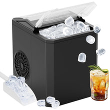 Load image into Gallery viewer, Casabay Portable Ice Maker, 9 Cubes in 6 Mins, 26 lbs/Day, Self-Cleaning, 2 Bullet Sizes, for Home & Office