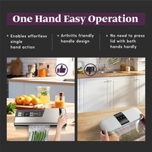 Load image into Gallery viewer, Vacuum Sealer Machine Powerful 95kPa 140W One Hand Operation Food Sealer Built-in Cutter & Countdown Display Double Seal Strip with 2 Bag Rolls, 5PCS Pre-cut Bags, PULSE & Marinate Enabled