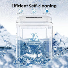 Load image into Gallery viewer, Casabay Portable Ice Maker, 9 Cubes in 6 Mins, 26 lbs/Day, Self-Cleaning, 2 Bullet Sizes, for Home & Office (White)