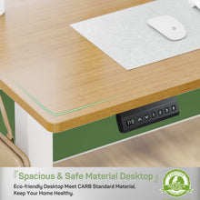 Load image into Gallery viewer, Casabay Electric Height Adjustable Standing Desk, 40"x24" Sit-to-Stand Desk Ergonomic Rising Computer Table for Home Office (Oak)