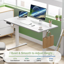 Load image into Gallery viewer, Casabay Electric Height Adjustable Standing Desk, 40"x24" Sit-to-Stand Desk Ergonomic Rising Computer Table for Home Office
