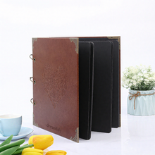 Load image into Gallery viewer, Dreamlify Scrapbook Photo Album, 50 Pages (10x10") DIY Leather Photo Album Self Adhesive Pages Heart Cover Scrapbook, Baby Scrapbook Album Wedding Guest Book, School Memory Book