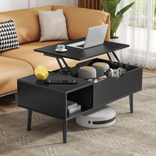 Load image into Gallery viewer, Lift Top Coffee Tables for Living Room, Small Modern Wooden Center Tables with Storage Shelf and Hidden Compartment