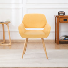Load image into Gallery viewer, Casabay Dining Chair Mid-Century Side Chair with Upholstered Padded Seats & Wooden Legs for Kitchen Living Dining Room