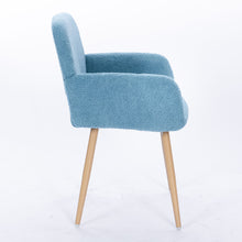 Load image into Gallery viewer, Casabay Dining Chair Mid-Century Side Chair with Upholstered Padded Seats & Wooden Legs for Kitchen Living Dining Room (Blue)