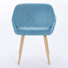 Load image into Gallery viewer, Casabay Dining Chair Mid-Century Side Chair with Upholstered Padded Seats & Wooden Legs for Kitchen Living Dining Room (Blue)