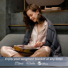 Load image into Gallery viewer, Weighted Blanket,Breathable Cotton with Natural Glass Beads