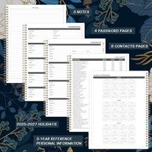 Load image into Gallery viewer, 2025-2027 Monthly Planner - 2 Year Monthly Planner/Calendar 2025-2027, Academic Planner 2025-2027, Jul 2025 - Jun 2027, 11" x 9", 24 Months, Tabs, Back Pocket, Holidays, Twin-Wire Binding, Note Pages

