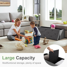 Load image into Gallery viewer, Casabay Storage Ottoman Bench, 43 Inches Foldable Storage Footrest with Padded Seat for Bedroom End of Bed, Living Room
