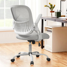 Load image into Gallery viewer, Casabay Office Chair, Ergonomic Mesh Desk Rolling Work Swivel Task Chairs with Flip-up Armrests, Comfortable Lumbar Support, for Home, Bedroom, Study, Gray
