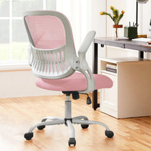 Load image into Gallery viewer, Casabay Office Chair, Ergonomic Mesh Desk Rolling Work Swivel Task Chairs with Flip-up Armrests, Comfortable Lumbar Support, for Home, Bedroom, Study, Pink

