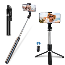 Load image into Gallery viewer, bigleap 3-in-1 Bluetooth Selfie Stick &amp; Tripod (1.7M) - Wireless Remote, 360° Rotation Phone Mount for Streaming, Vlog, Travel

