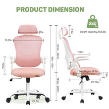 Load image into Gallery viewer, Casabay Ergonomic Office Chair, High-Back Mesh Desk Chairs with Flip-up Armrest Adjustable Headrests, Comfortable Lumbar Support, for Home, Work, Study
