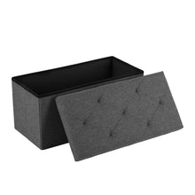 Load image into Gallery viewer, Casabay Storage Ottoman Bench, 30 Inches Foldable Storage Footrest with Padded Seat for Bedroom End of Bed, Living Room
