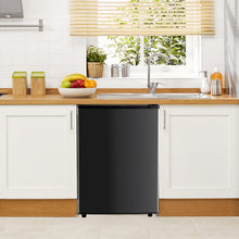 Load image into Gallery viewer, Casabay Mini Fridge with Freezer 3.2 Cu.Ft Compact Dorm Refrigerator for Kitchen, Office, Bedroom, Removable Glass Shelves Adjustable Thermostat Low Noise, 17.5" D x 17.7" W x 31.5" H
