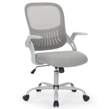 Load image into Gallery viewer, Casabay Office Chair, Ergonomic Mesh Desk Rolling Work Swivel Task Chairs with Flip-up Armrests, Comfortable Lumbar Support, for Home, Bedroom, Study, Gray
