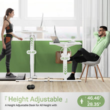 Load image into Gallery viewer, Casabay Electric Height Adjustable Standing Desk, 48"x24" Sit-to-Stand Desk Ergonomic Rising Computer Table for Home Office (White)
