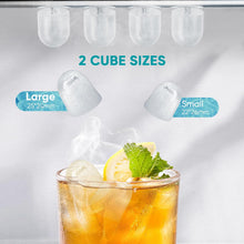 Load image into Gallery viewer, Casabay Ice Maker, Portable Countertop Ice Machine Quiet Cubes Makers with Ice Scoop, Basket and Handle Self-Cleaning, 9 Cubes in 6 Mins, 26.5lbs/24Hrs, 2 Sizes of Bullet Ice for Home Kitchen Party Office

