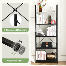 Load image into Gallery viewer, Casabay Book Shelf, 5-Tier Tall Bookcase with Steel Frame for Bedroom, Living Room, Kitchen or Home Office
