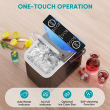 Load image into Gallery viewer, Casabay Ice Maker, Portable Countertop Ice Machine Quiet Cubes Makers with Ice Scoop, Basket and Handle Self-Cleaning, 9 Cubes in 6 Mins, 26.5lbs/24Hrs, 2 Sizes of Bullet Ice for Home Kitchen Party Office
