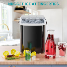 Load image into Gallery viewer, Casabay Ice Maker, Portable Countertop Ice Machine Quiet Cubes Makers with Ice Scoop, Basket and Handle Self-Cleaning, 9 Cubes in 6 Mins, 26.5lbs/24Hrs, 2 Sizes of Bullet Ice for Home Kitchen Party Office
