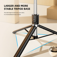 Load image into Gallery viewer, bigleap 3-in-1 Bluetooth Selfie Stick &amp; Tripod (1.7M) - Wireless Remote, 360° Rotation Phone Mount for Streaming, Vlog, Travel
