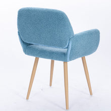 Load image into Gallery viewer, Casabay Dining Chair Mid-Century Side Chair with Upholstered Padded Seats &amp; Wooden Legs for Kitchen Living Dining Room (Blue)
